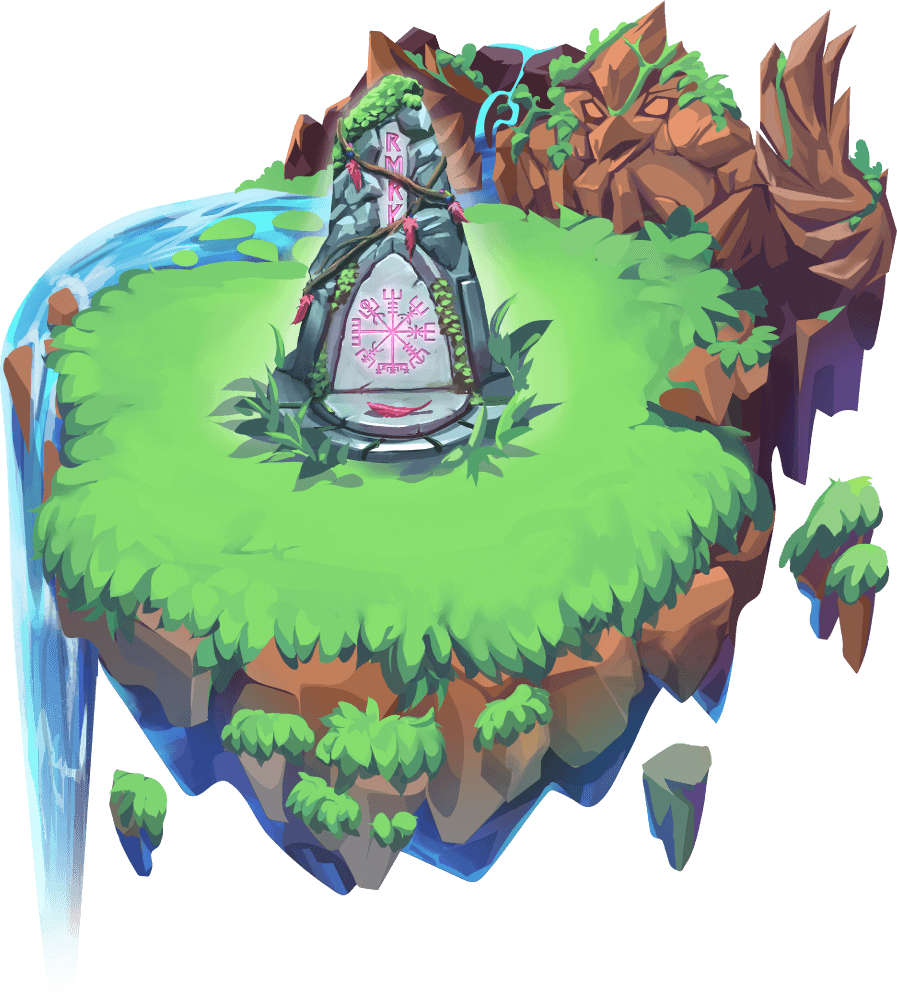 A Skyland floating island